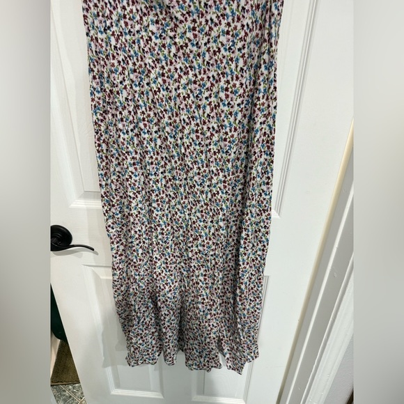 Women's Flutter Cap Sleeve Maxi A-Line Dress - Wild Fable™ Off-White Floral L - Picture 9 of 9